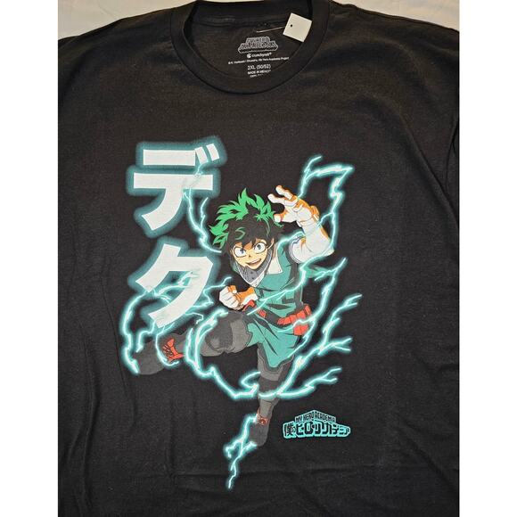 Izuku Midoriya - Deku My Hero Academia Short Sleeve T-Shirt Men's 2XL XXL - Picture 1 of 5